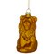 Northlight Sitting Lion Glass Christmas Ornament - 2.5" - Gold